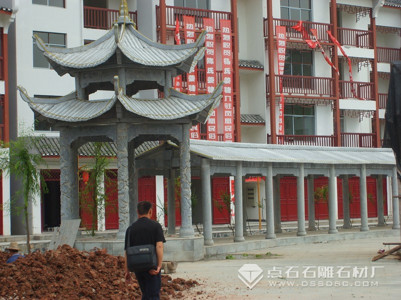 涼亭 長(zhǎng)廊  青石亭 青石長(zhǎng)廊